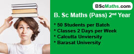 BSc Maths Pass 2nd Year