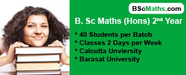 BSc Maths Hons 2nd Year